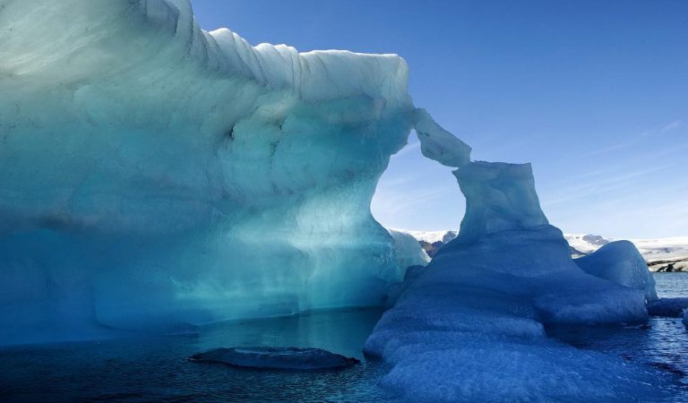 الجليد في ايسلندا